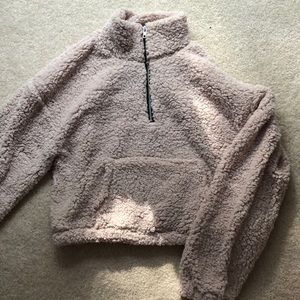Shein cropped fuzzy sweater. Size Medium